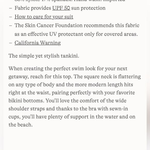 Land's End Plus Standard square neck soft cup bikini top sweet mango lilies 10 - Picture 6 of 10